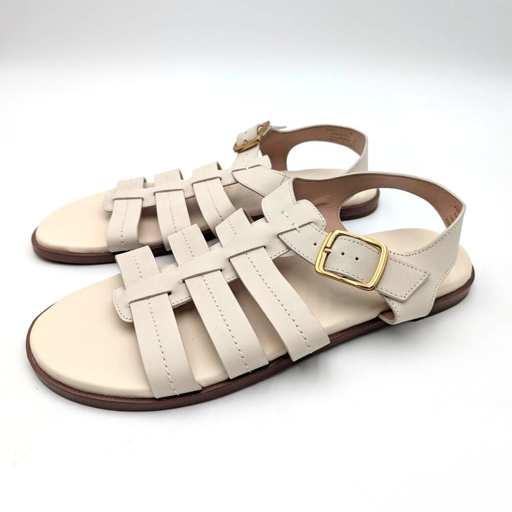 Cole Haan Flynn Fisherman Sandals Open Toe Women's Cream Size US9B EU39.5